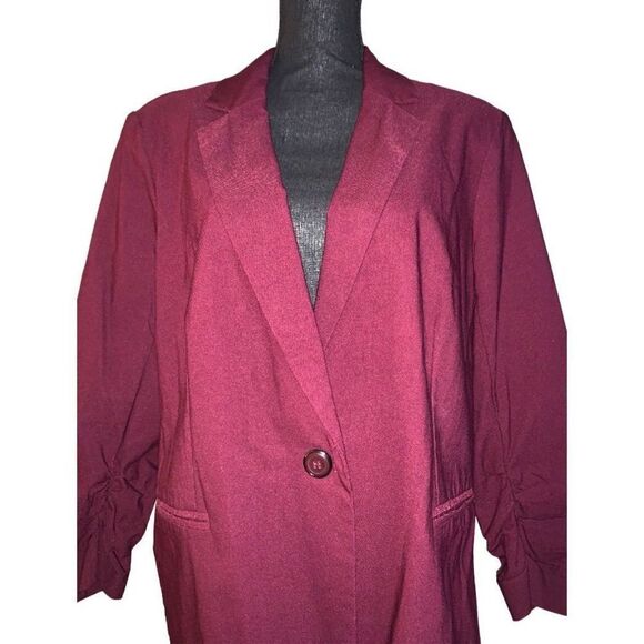 Dress Barn One Button Blazer - Picture 2 of 6